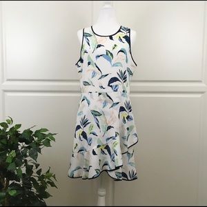 Banana Republic Floral Wrap Racerback Dress